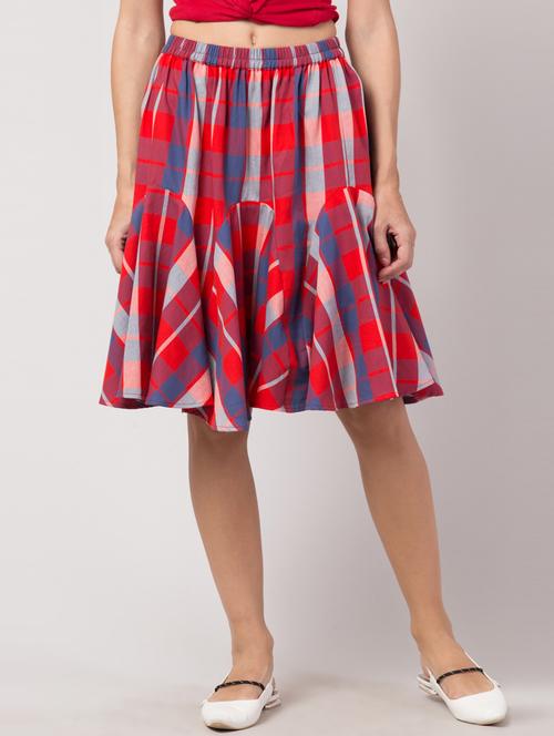 high rise flared skirt - 17469074 - Very Small Image - 1