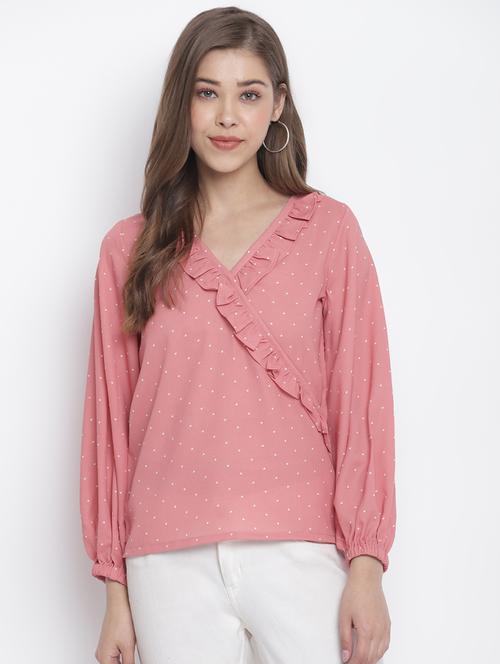 frill detail solid top  - 17470806 - Very Small Image - 1