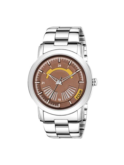 black 101 steel stylish strap with attractive eye catchy black dial professional and casual wear analog watch - for girls - 17472057 - Very Small Image - 1