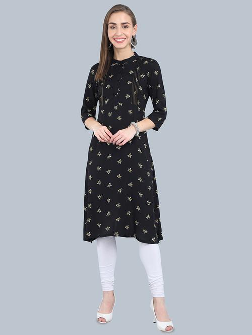 floral a-line kurta - 17473129 - Very Small Image - 1