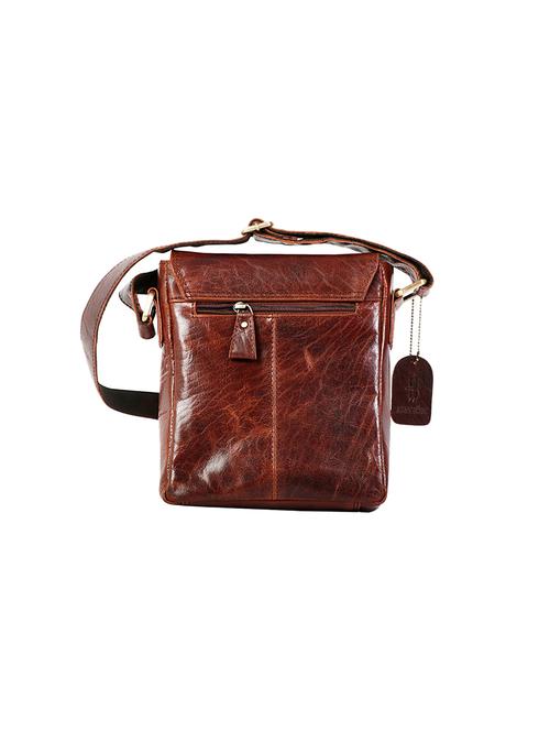 brown leather  messenger bag - 17473817 - Very Small Image - 1