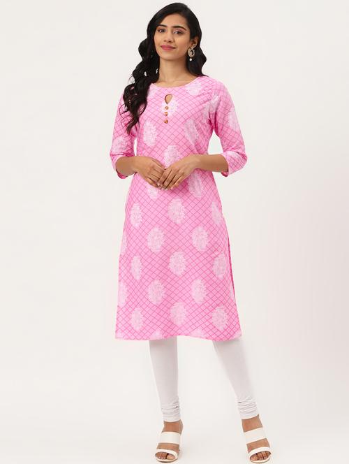 printed straight kurta - 17474056 - Very Small Image - 1