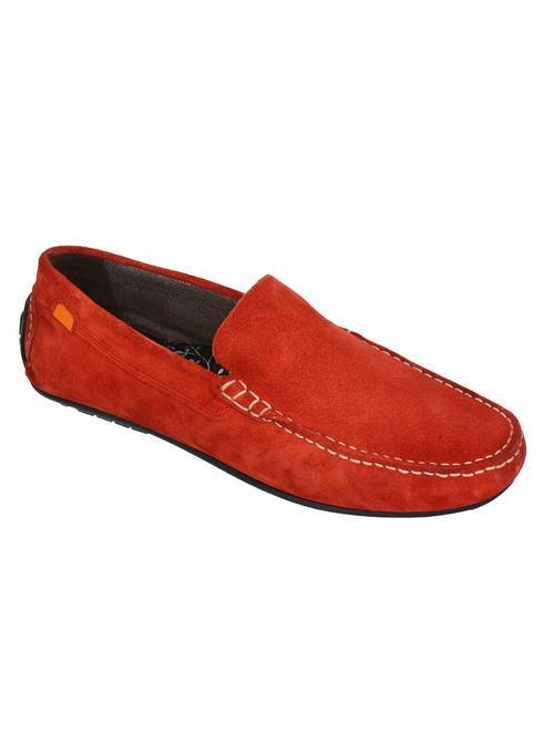 red leather slip on loafers - 17474569 - Very Small Image - 1
