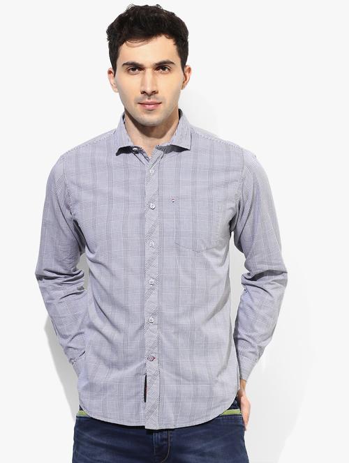white checkered casual shirt - 17474865 - Very Small Image - 1