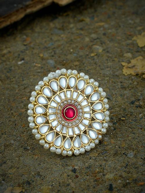 gold brass finger  ring - 17475991 - Very Small Image - 1