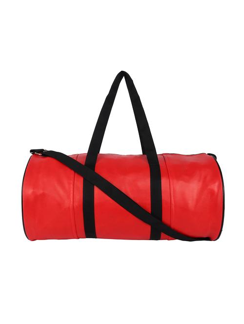 red leatherette (pu) dufflebag - 17476614 - Very Small Image - 1