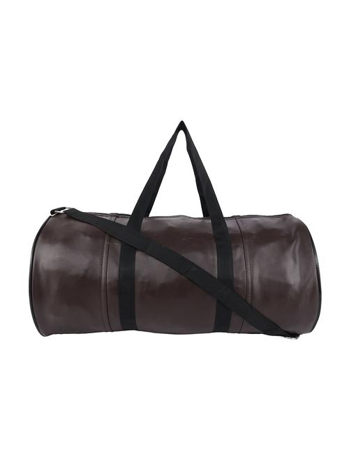 brown leatherette (pu) dufflebag - 17476626 - Very Small Image - 1