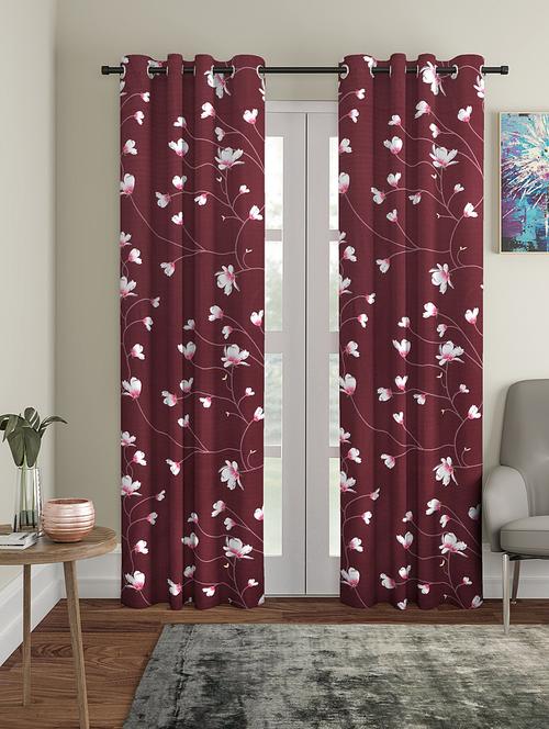 door pack of 2 polyester curtain - 17477878 - Very Small Image - 1