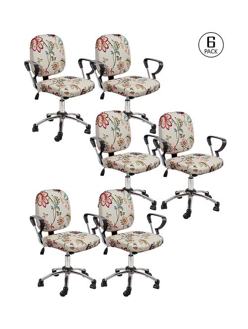 cortina 6 pieces office chair cover slipcover - 17478234 - Very Small Image - 1