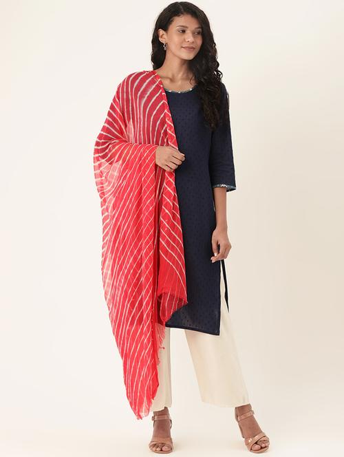 pink chiffon dupatta - 17479160 - Very Small Image - 1