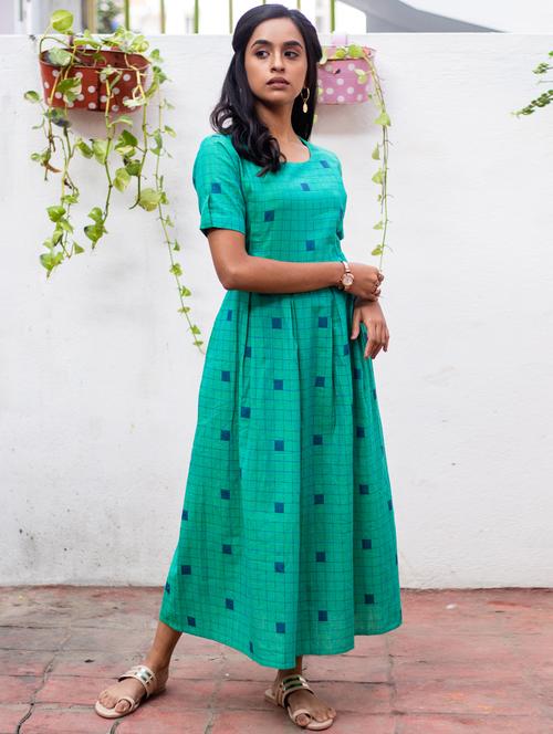 checkered a-line dress  - 17480663 - Very Small Image - 1