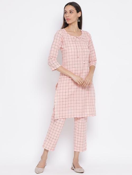 printed kurta pant set - 17481415 - Very Small Image - 1