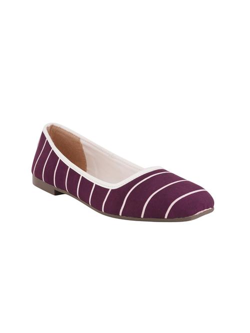 purple synthetic slip on ballerina - 17482954 - Very Small Image - 1