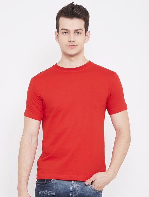 red solid t-shirt - 17483939 - Very Small Image - 1