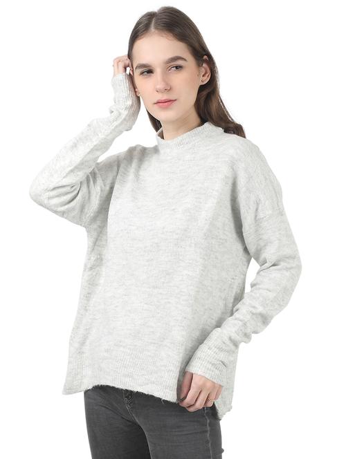 mock neck baggy pullover - 17485003 - Very Small Image - 1