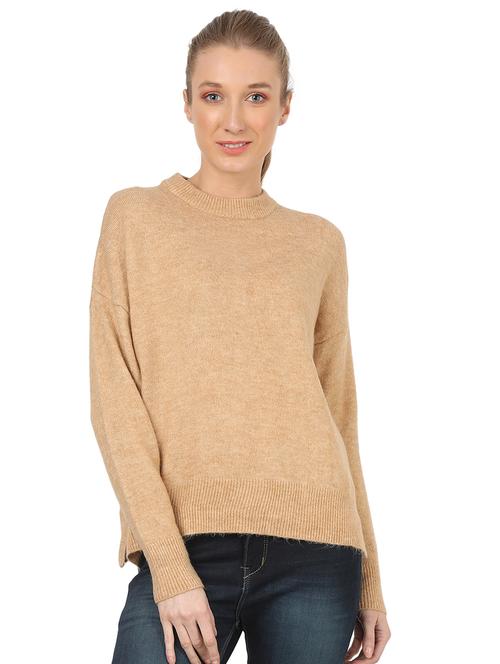 crew neck solid pullover - 17485004 - Very Small Image - 1