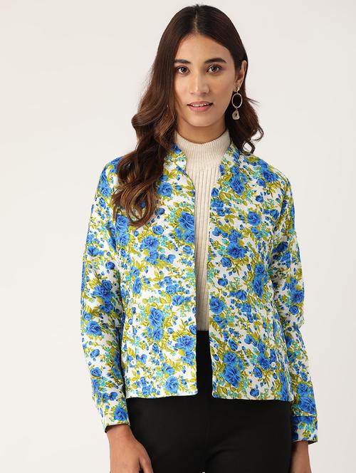 mandarin neck floral jacket  - 17490454 - Very Small Image - 1