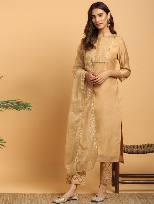 sequined gold suit set  - 17492531 - Very Small Image - 1