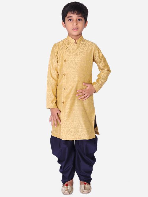 yellow cotton blend kurta sets  - 17492866 - Very Small Image - 1