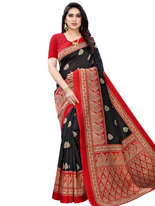 ethnic motif printed saree - 17496679 - Very Small Image - 1