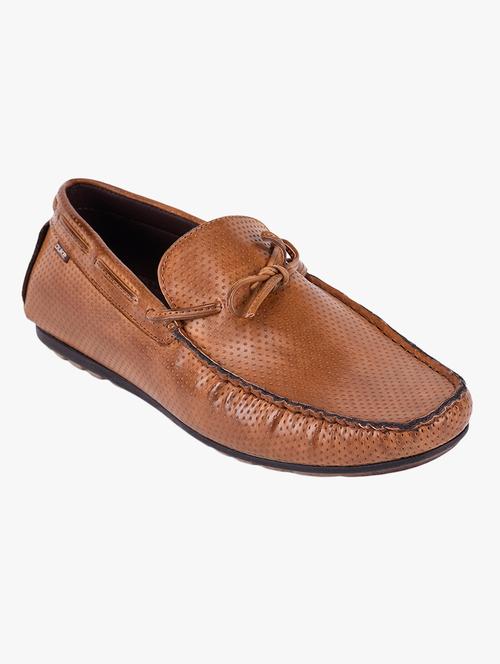 tan synthetic slip on loafers - 17499109 - Very Small Image - 1