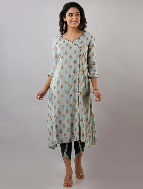 printed kurta pant set - 17499445 - Very Small Image - 1