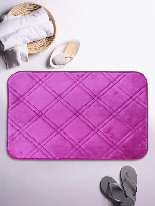 bianca memory foam floor rug with anti-slip latex backing -1pc small (luxor-mf) feeling sqaure-marron - 17499508 - Very Small Image - 1