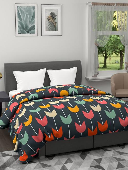austin all-weather ac double comforter [150gsm micro-silk filling & soft-touch fabric] -1pc set- (rumba) rumba-multi - 17500066 - Very Small Image - 1