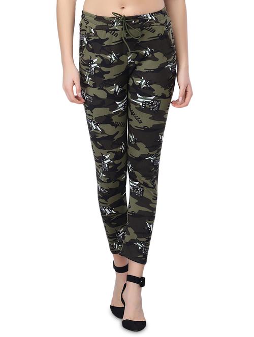 drawstring waist camouflage track pant - 17501112 - Very Small Image - 1
