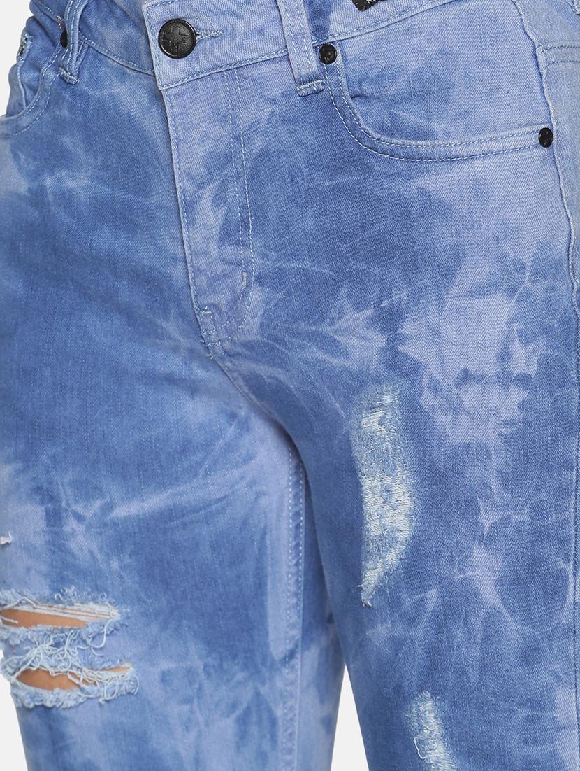 women's distress slim fit jeans - 17501694 - Zoom Image - 4