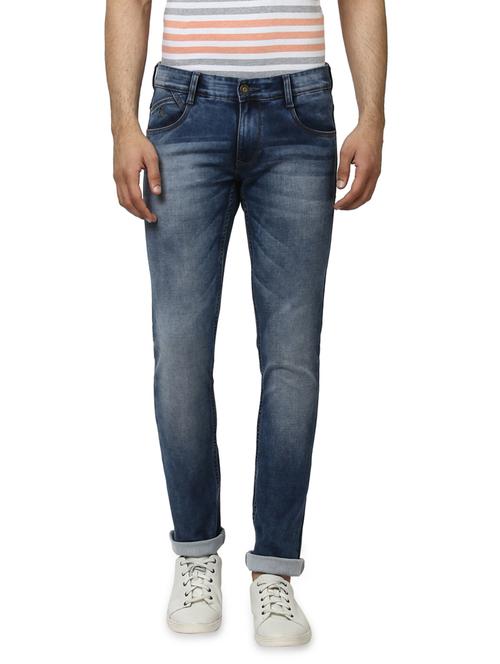 blue light washed denim jeans  - 17502845 - Very Small Image - 1