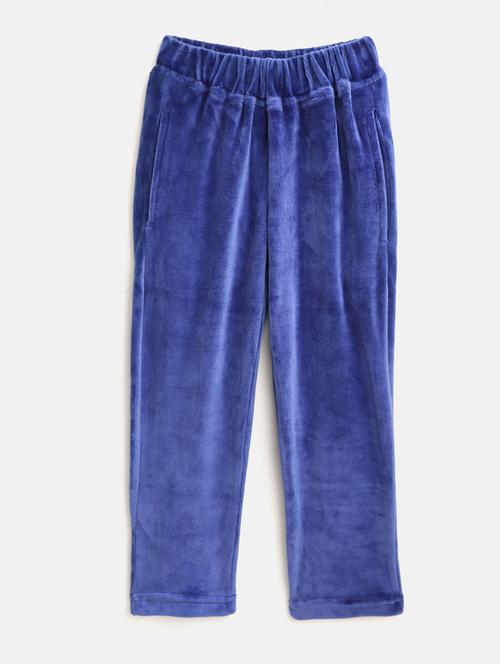 blue cotton casual trouser - 17505328 - Very Small Image - 1