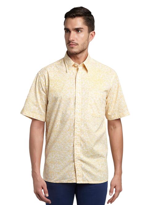 yellow printed casual shirt - 17506341 - Very Small Image - 1