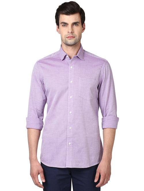 purple self design casual shirt - 17506399 - Very Small Image - 1