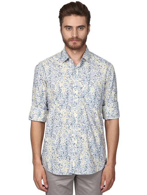 white printed casual shirt - 17506454 - Very Small Image - 1