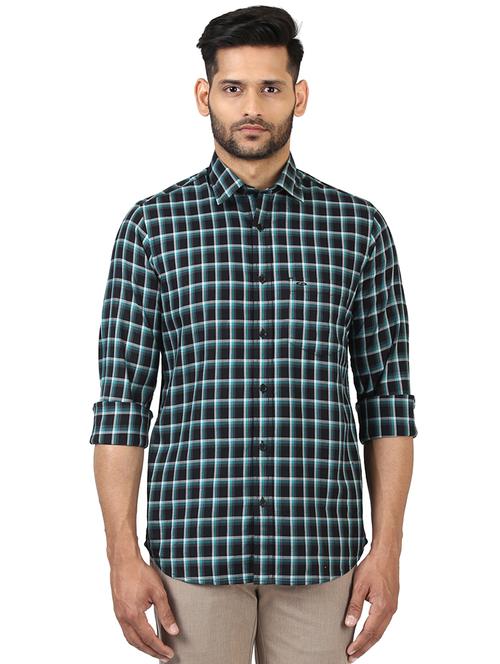 black checkered casual shirt - 17506476 - Very Small Image - 1