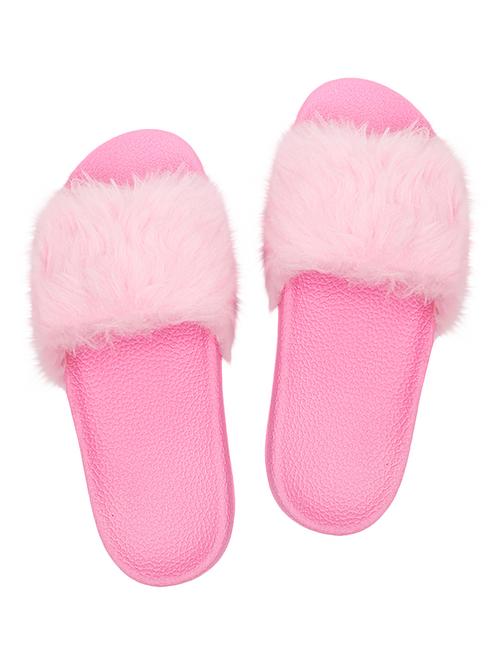 pink pu slippers flip flops - 17509050 - Very Small Image - 1