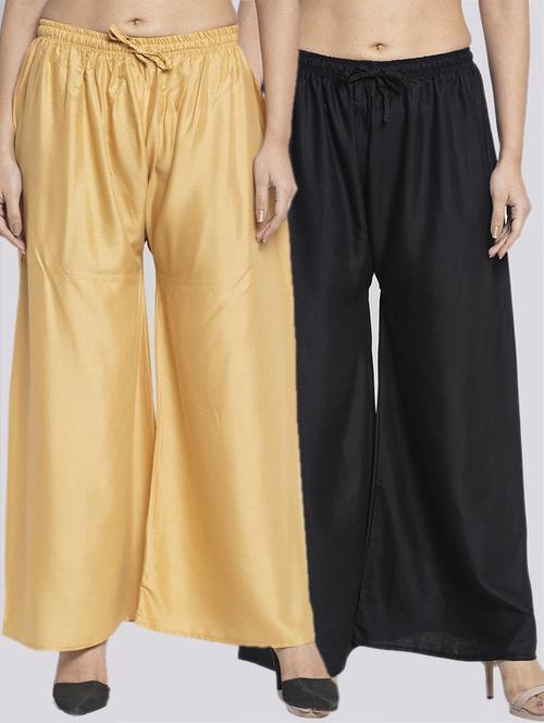 multi colored rayon combos palazzo - 17509295 - Very Small Image - 1