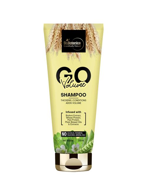 stbotanica go volume hair shampoo - with brahmi extract, wheat protein, pea protein, 200ml - 17509764 - Very Small Image - 1