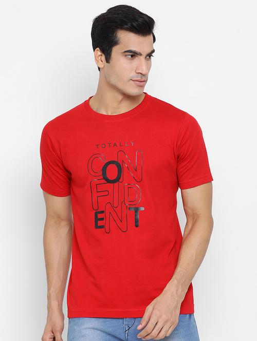 red printed t-shirt - 17510742 - Very Small Image - 1