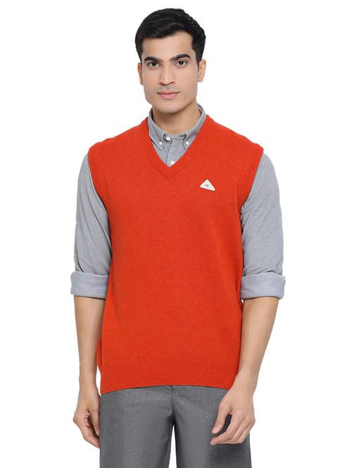 orange solid wool pullover - 17513862 - Very Small Image - 1