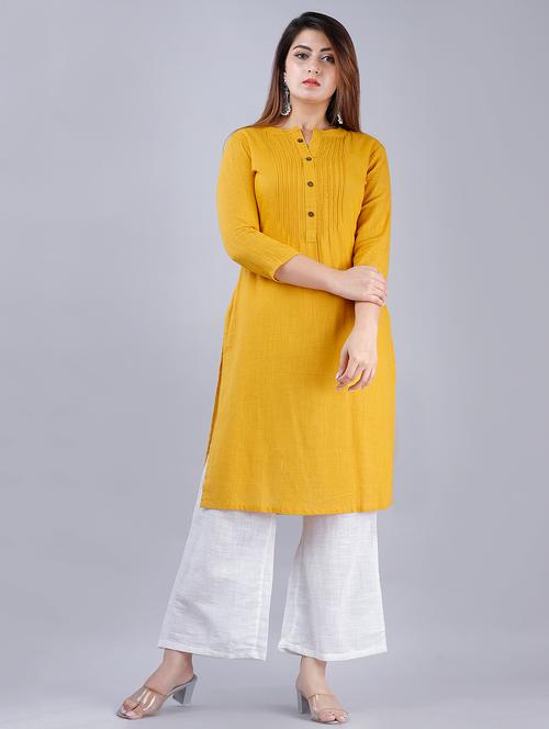 women's straight kurta - 17514345 - Very Small Image - 1