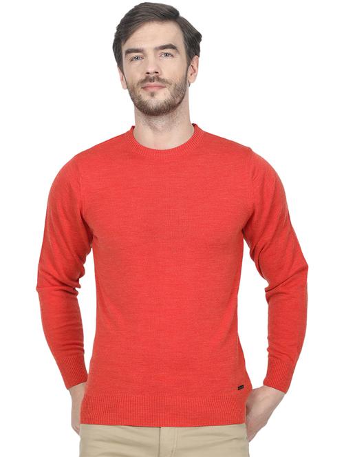orange solid wool pullover - 17515034 - Very Small Image - 1