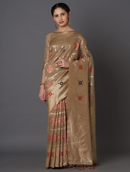 self design maheshwari saree - 17515123 - Very Small Image - 1
