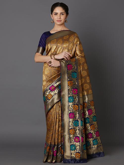 women's self design multi colored saree - 17515217 - Very Small Image - 1