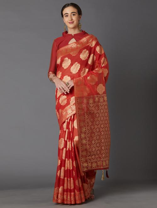 women's banarasi saree - 17515381 - Very Small Image - 1