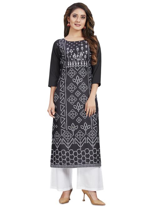 printed a-line kurti - 17515877 - Very Small Image - 1