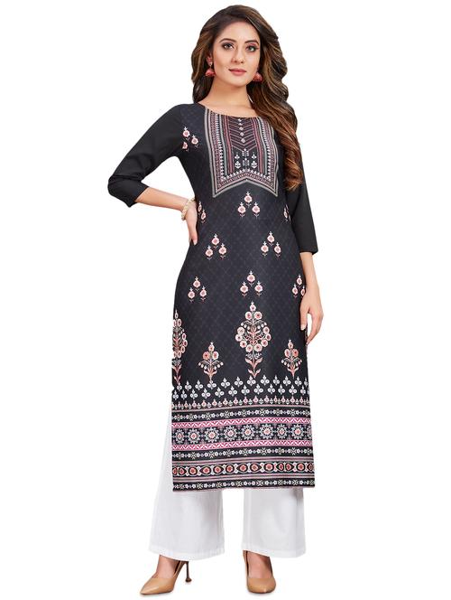 printed a-line kurti - 17515882 - Very Small Image - 1