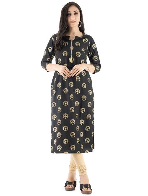 printed  a-line kurti - 17515885 - Very Small Image - 1