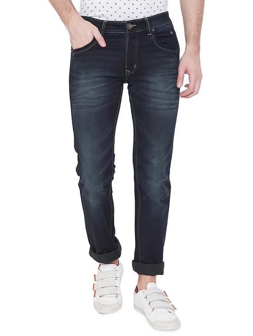 blue light washed denim jeans - 17517754 - Very Small Image - 1